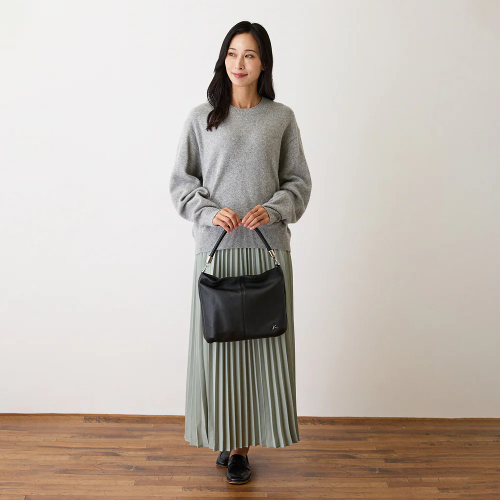 2WAY牛革セミショルダーバッグ Z-102